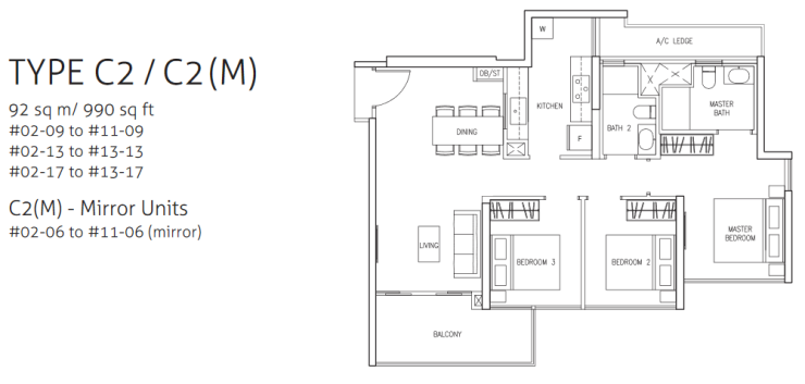 northwave-3bedroom-type-c2-floor-plan